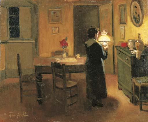 Cafiero Filippelli - Interno con figure