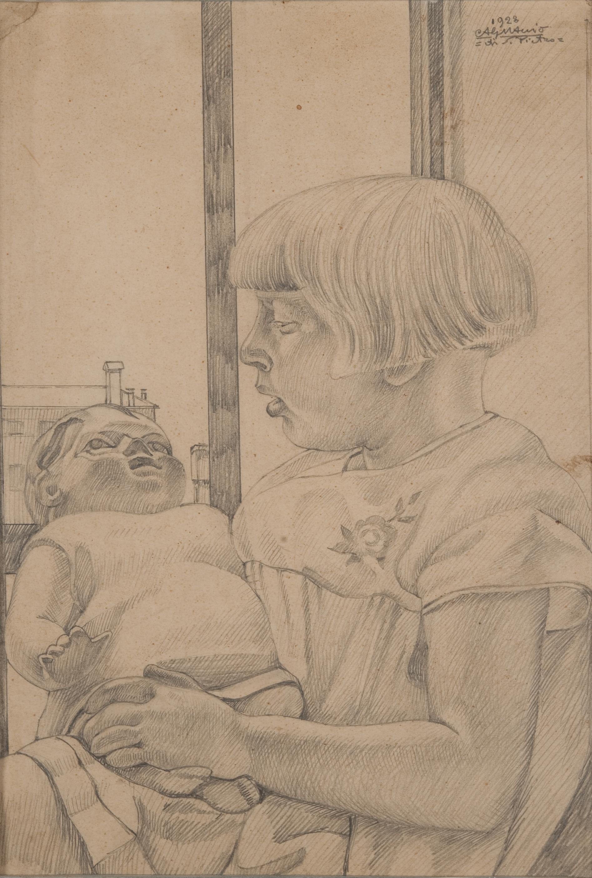 Cagnaccio di San Pietro - Lilly con la bambola