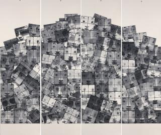 Cai Guangbin - Window-Accumulation (Quadriptych)