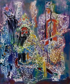 Cai Guo-Qiang - Guan Yu, Guan Ping And Zhou Cang(Painted In 1987)