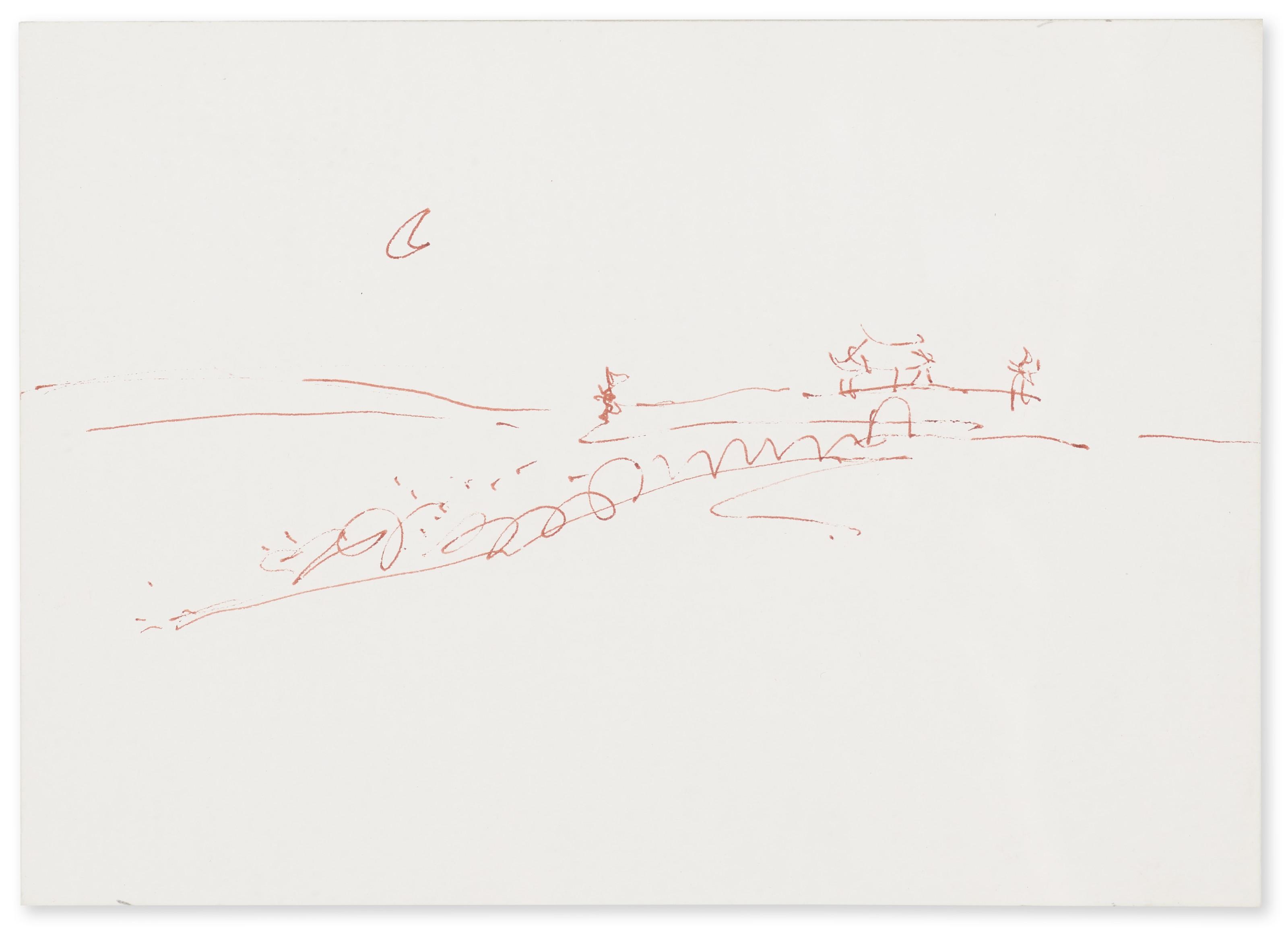 Cai Guo-Qiang - Sketch for the Expansion of the Great Wall by 10,000 Meters
