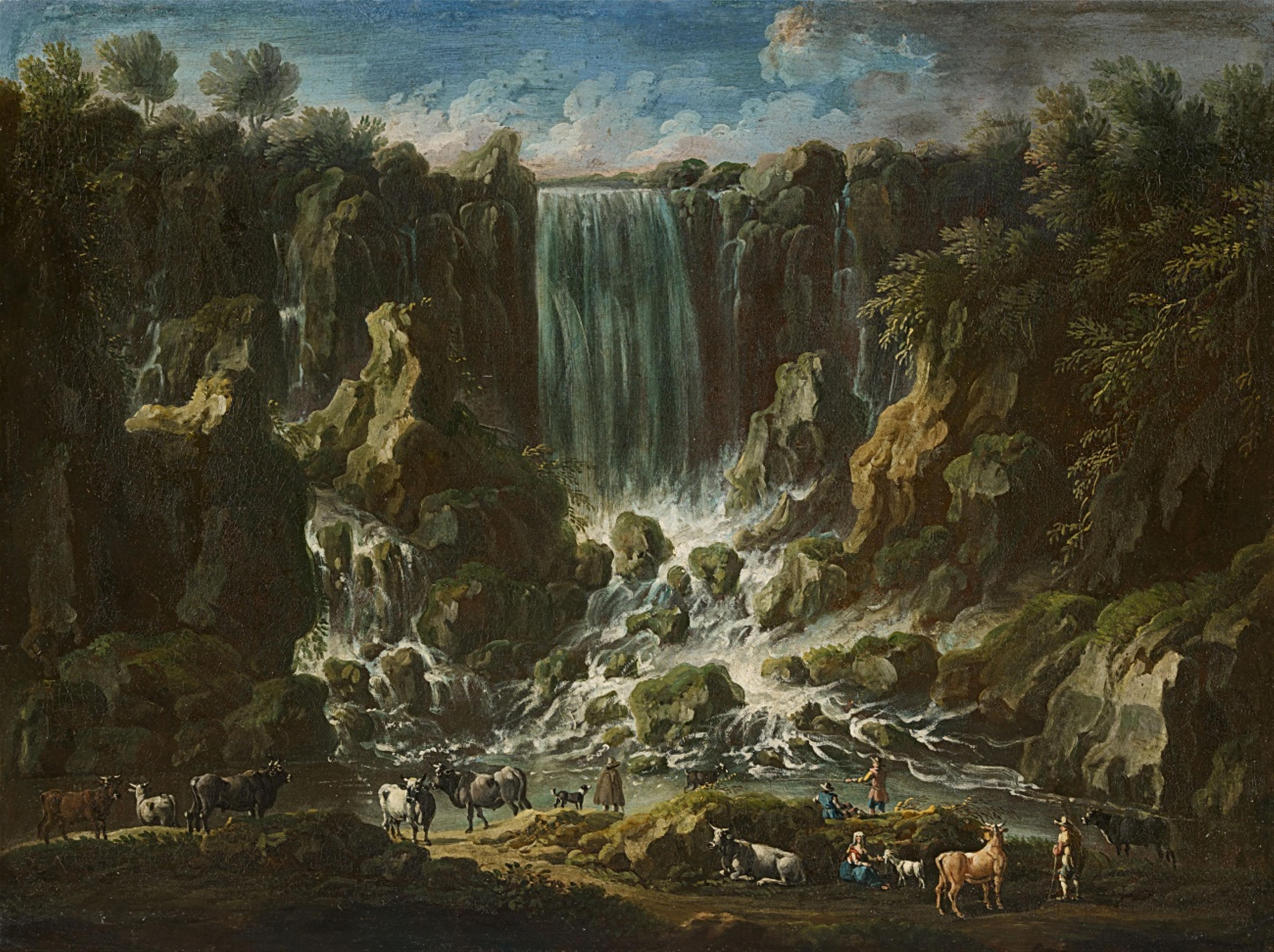 Cajetan Roos - Der Wasserfall von Narni