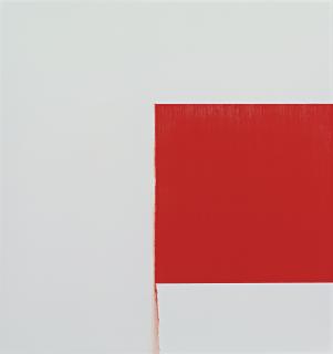 Callum Innes - Exposed Painting: Cadmium Red Pale