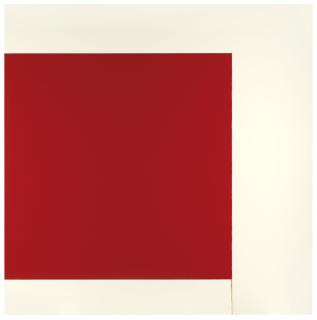 Callum Innes - Exposed Painting - Cadmium Red