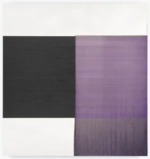 Callum Innes - Exposed Painting Charcoal Black Violet Red Oxide