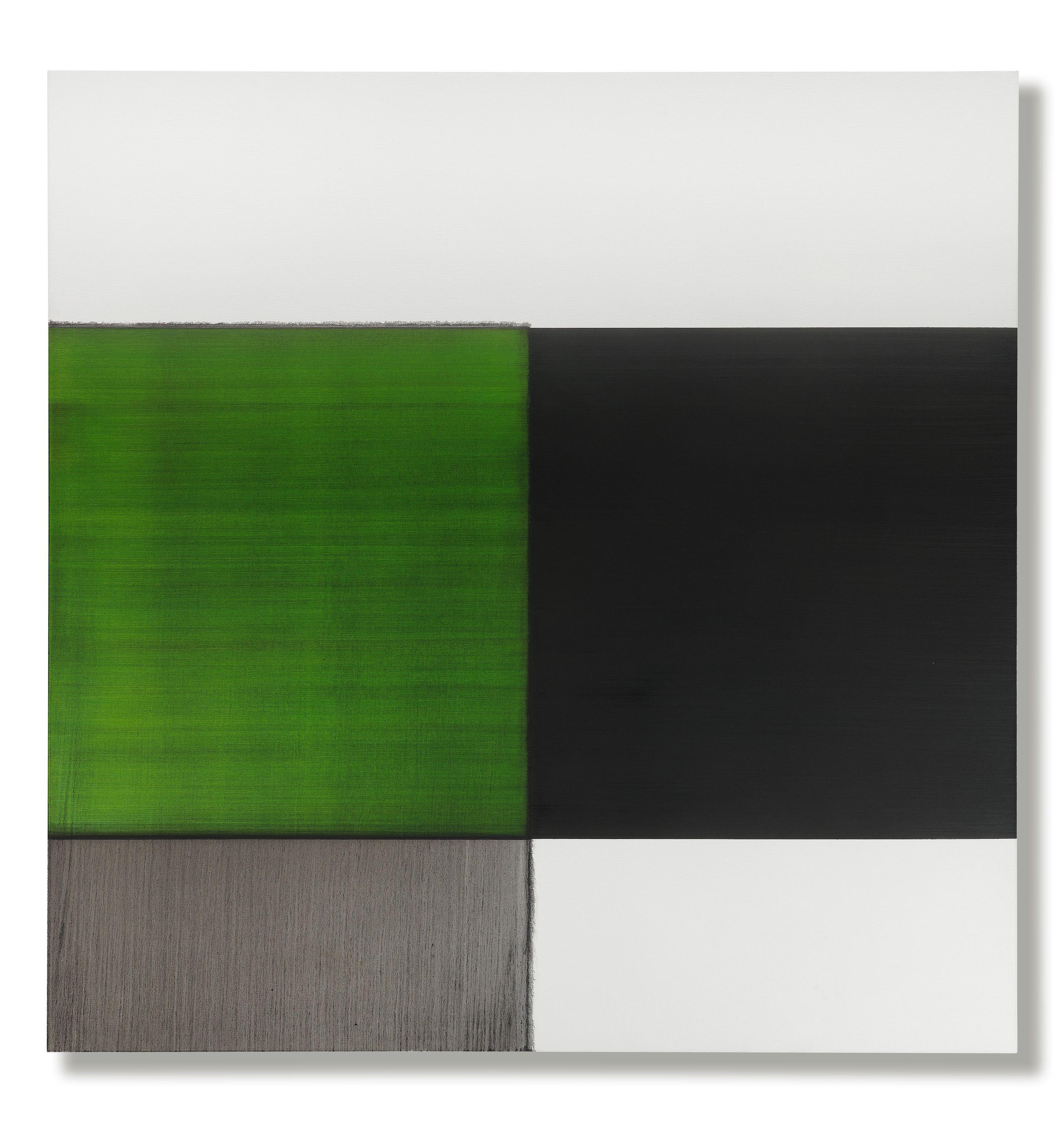 Callum Innes - Exposed Painting Cobalt Green