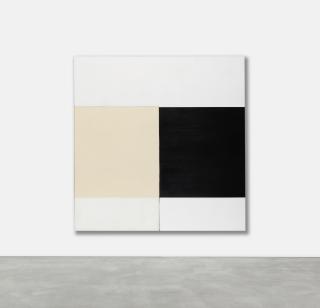 Callum Innes - Exposed Painting Ivory Black Yellow Oxide, 2000