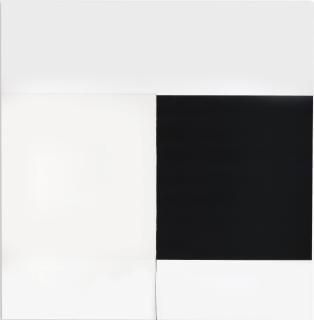 Callum Innes - Exposed Painting Ivory Black Yellow Oxide