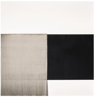 Callum Innes - Exposed Painting Ivory Black Yellow Oxide