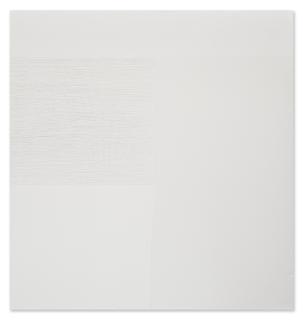 Callum Innes - Exposed painting, lead white on white