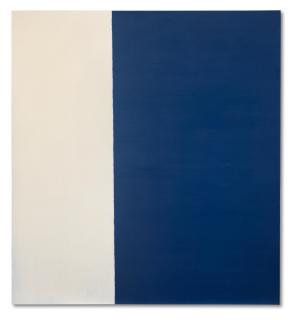 Callum Innes - Exposed Painting, Paynes Grey/Cobalt, 1995