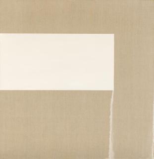 Callum Innes - Exposed painting - Titanium white