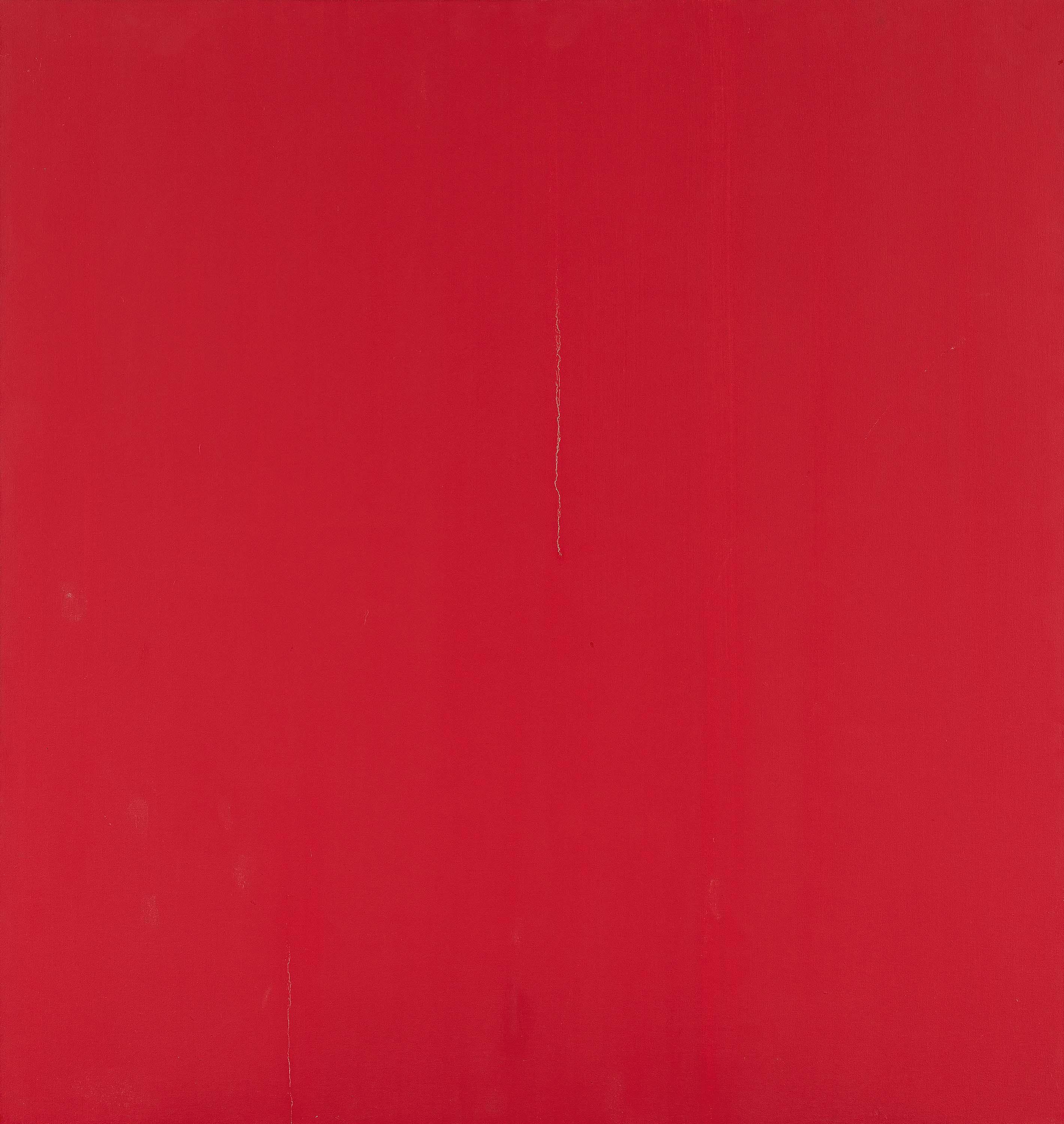 Callum Innes - Formed Painting, Cadmium Red Deep.