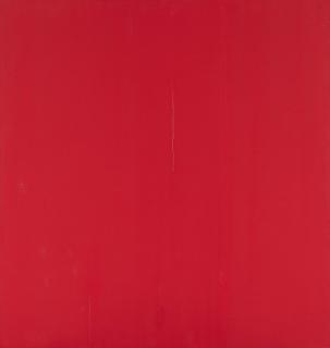 Callum Innes - Formed Painting, Cadmium Red Deep.