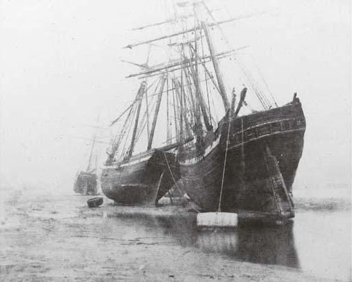 Calvert Richard Jones - Three grounded vessels, Swansea harbour