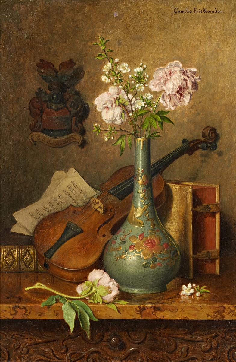 Camilla Friedländer von Malheim - Stillleben mit Geige