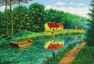 Camille Bombois - Canal Dans La Forêt