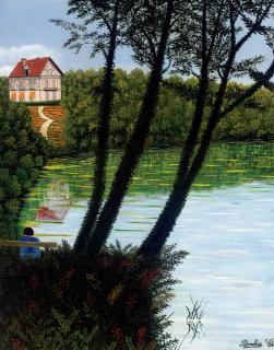 Camille Bombois - Maison au bord de la rivière