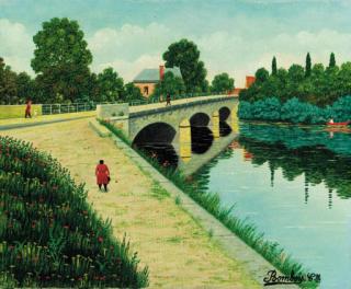 Camille Bombois - Paysage avec pont