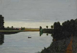 Camille Bombois - Pêcheurs Au Bord D\'Un Lac