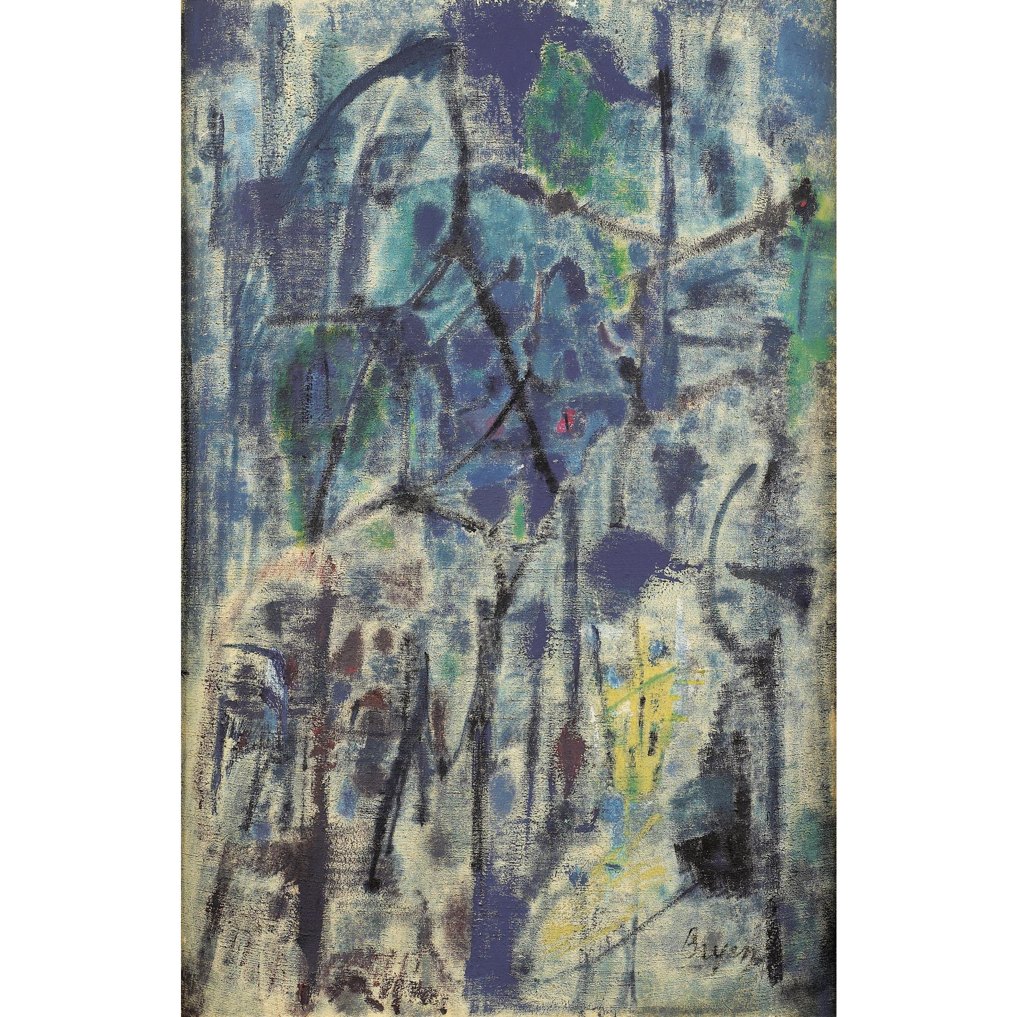 Camille Bryen - Frottis Bleu