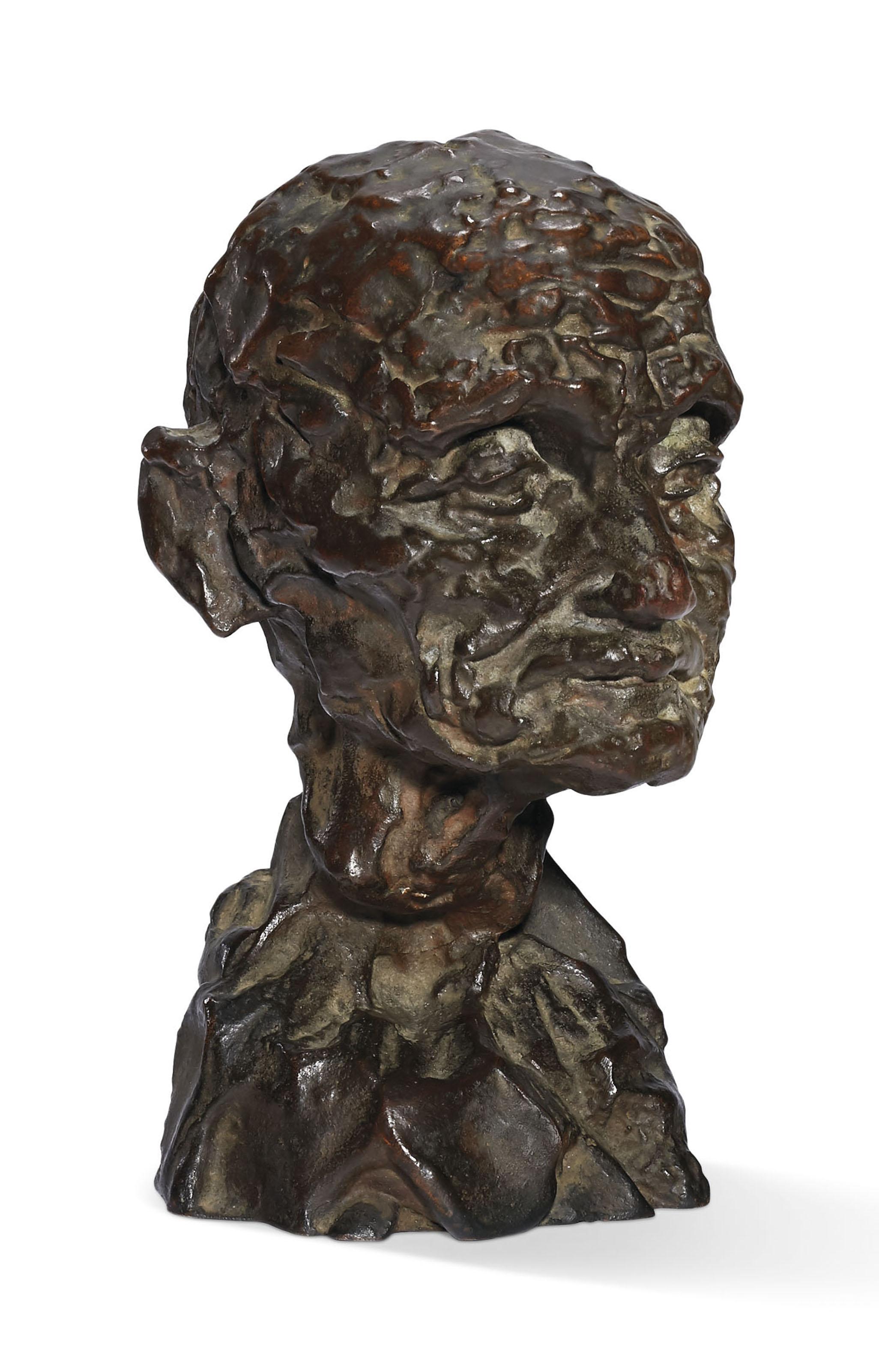 Camille Claudel - L\'Âge mûr (tête de vieil homme avec buste-étude) ou Tête de vieil homme ou Étude pour L\'Âge mûr