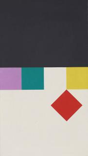 Camille Graeser - Disloziertes rotes Quadrat, 1964/66