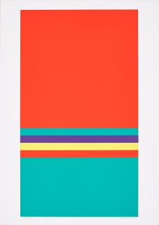 Camille Graeser - Relation mit rotem Quadrat