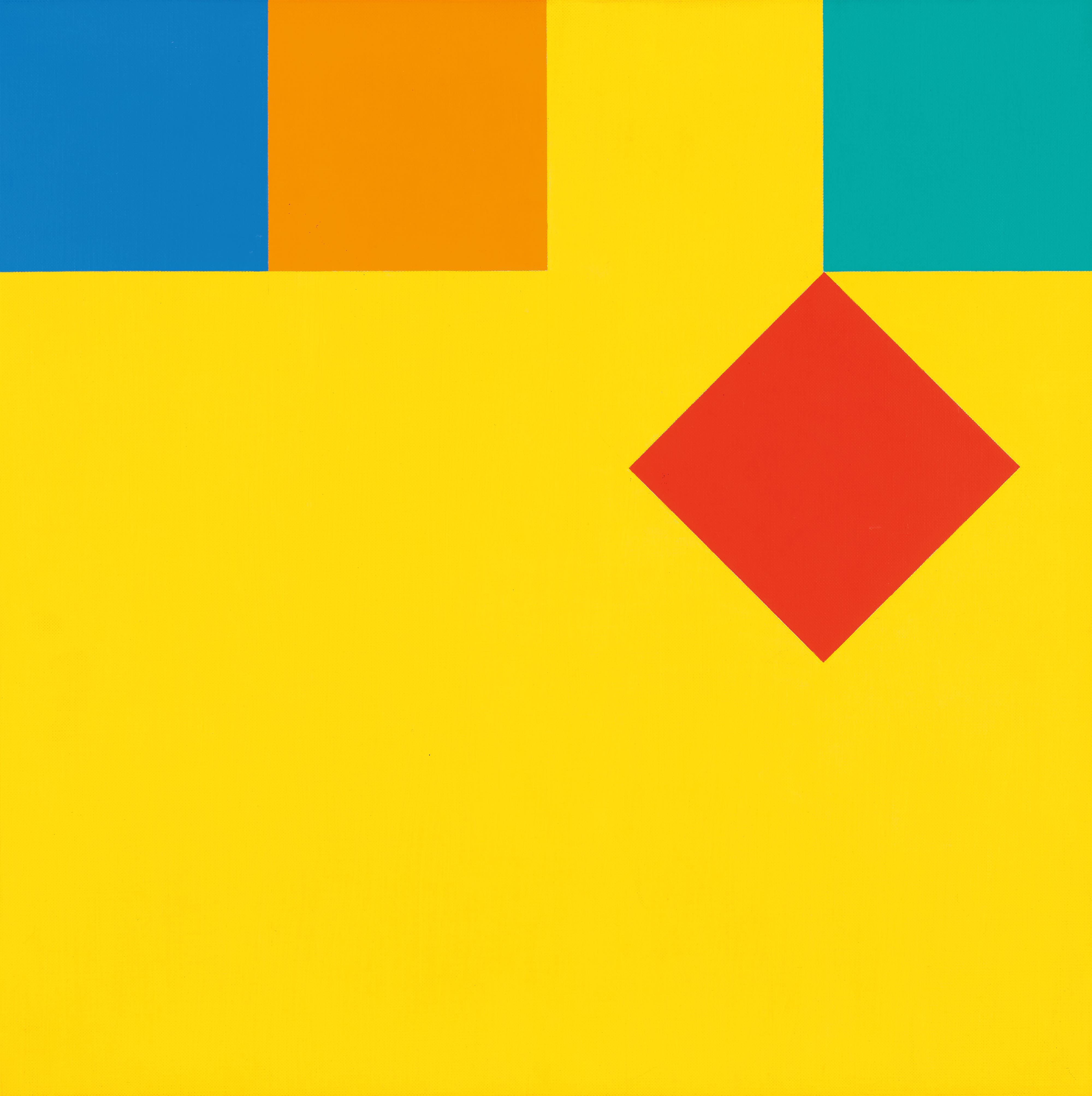 Camille Graeser - Rotes Element löst sich aus der Reihe