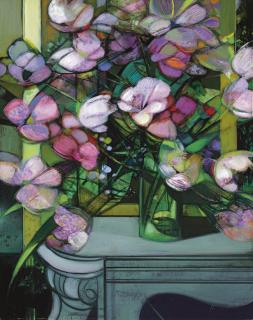 Camille Hilaire - Jeux de fleurs sur la cheminée