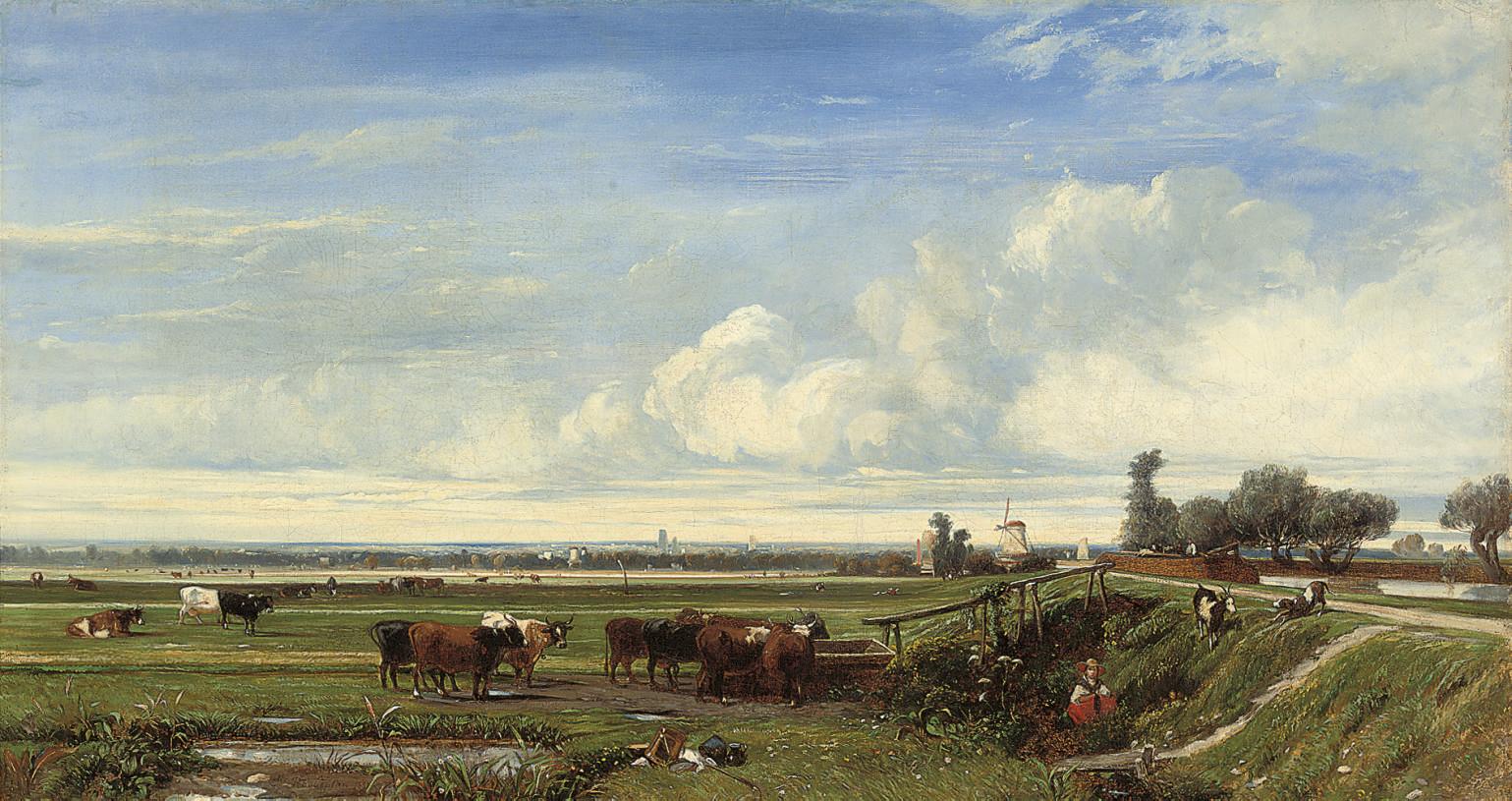 Camille Joseph Etienne Roqueplan - A rest by the canal