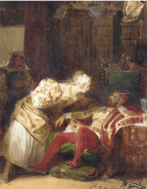 Camille Joseph Roqueplan - The Return of Don Quixote After His Second Escapade