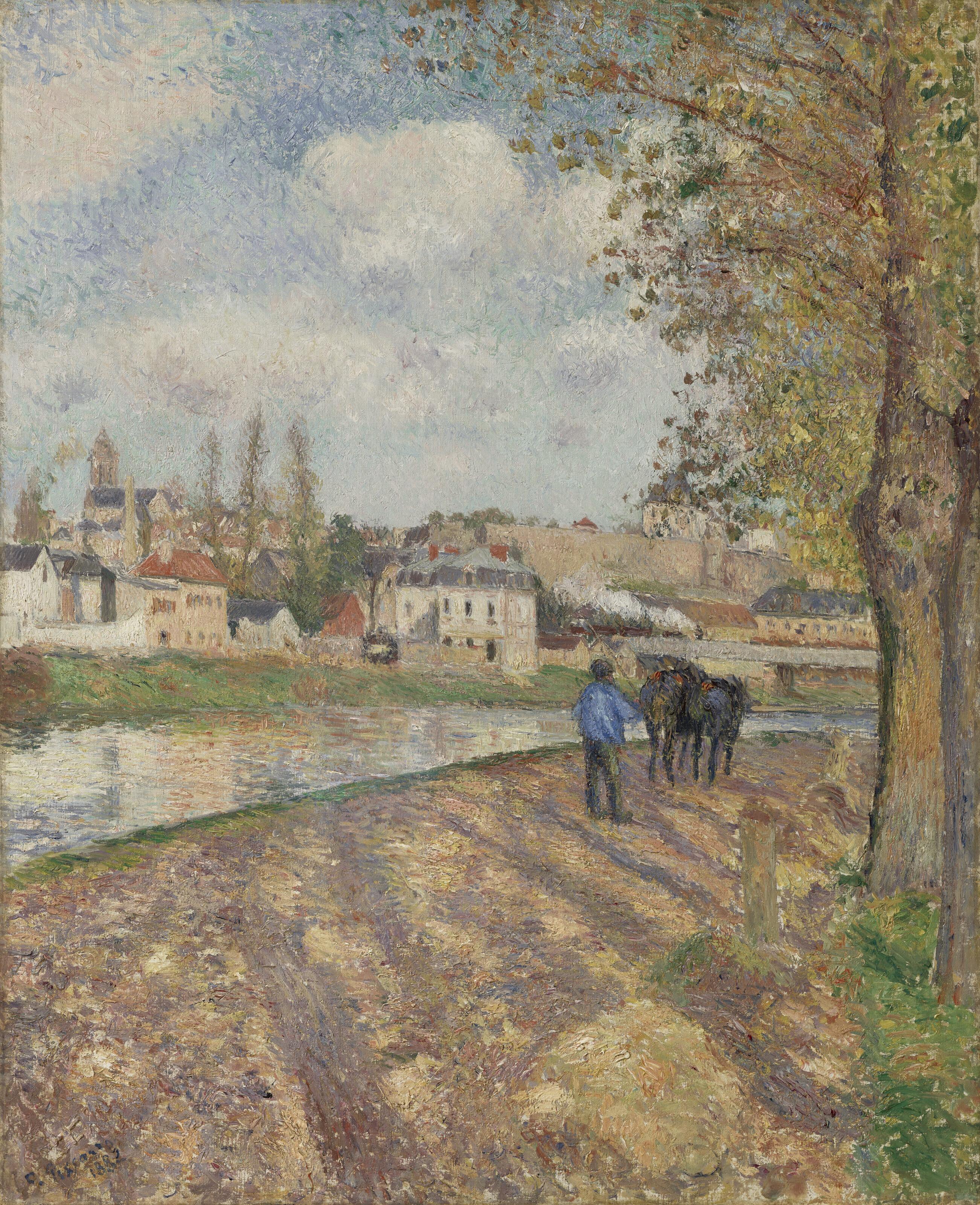 Camille Pissarro - Chemin de l\'écluse, Saint-Ouen-l\'Aumône
