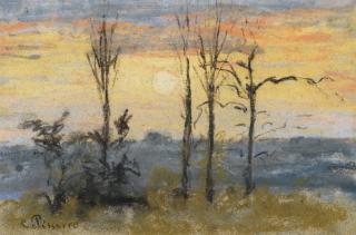 Camille Pissarro - Coucher De Soleil