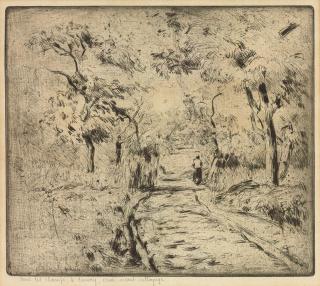Camille Pissarro - Dans les Champs, à Ennery (Delteil 14)