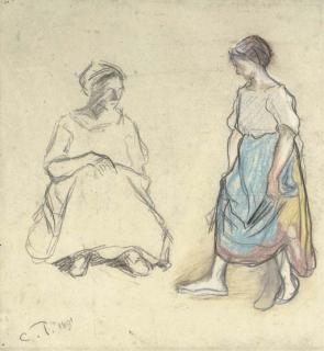 Camille Pissarro - Deux Femmes De La Campagne
