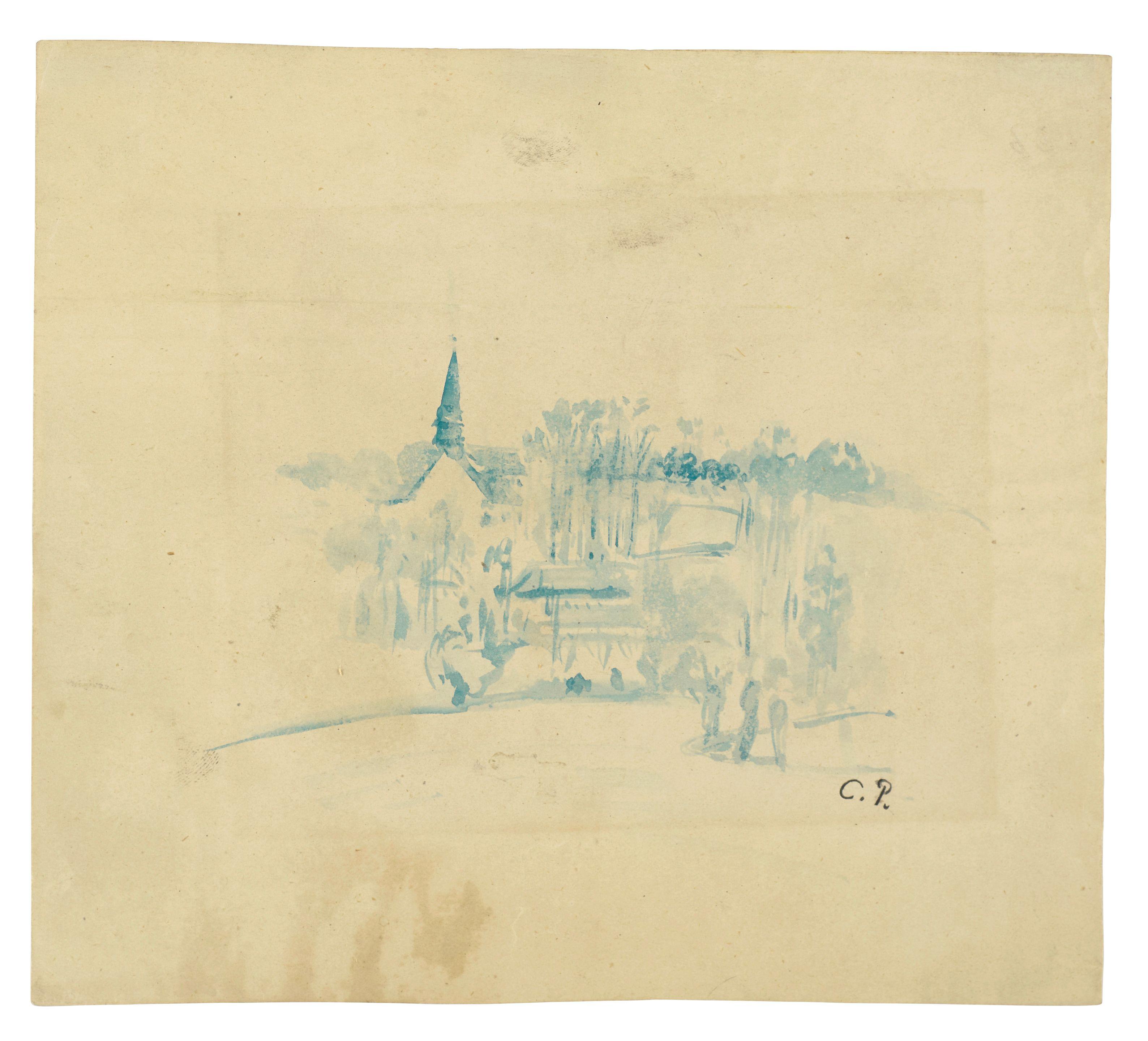 Camille Pissarro - Eglise d\'Éragny