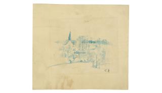 Camille Pissarro - Eglise d\'Éragny