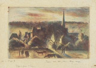 Camille Pissarro - Église Et Ferme D’Éragny