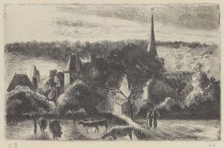 Camille Pissarro - Église et Ferme d’Eragny