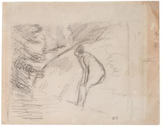 Camille Pissarro - Étude Pour \'Baigneuse Dans Les Bois\'