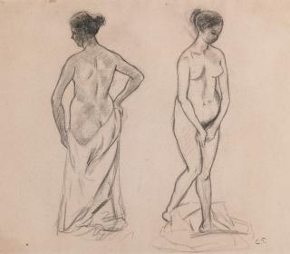 Camille Pissarro - Étude Pour Baigneuses