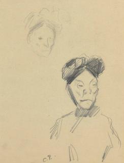 Camille Pissarro - Etudes de vieille femme