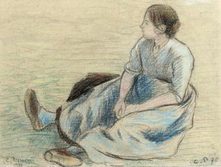 Camille Pissarro - Faneuse au repos