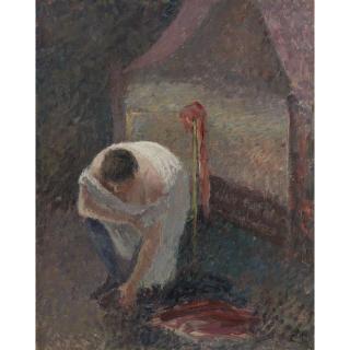 Camille Pissarro - Femme En Chemise Près D\'Un Lit