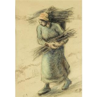 Camille Pissarro - Femme Portant Un Fagot