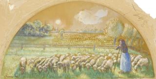 Camille Pissarro - Gardeuse De Moutons