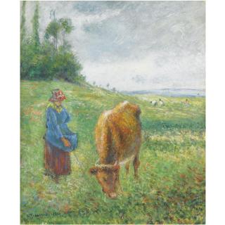 Camille Pissarro - Gardeuse De Vache, Côte Des Grouettes, Pontoise