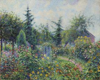 Camille Pissarro - Jardin et poulailler chez Octave Mirbeau, Les Damps
