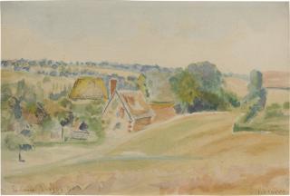 Camille Pissarro - La Cavée, Éragny